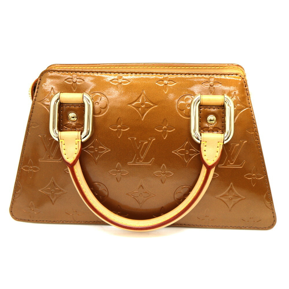 Louis Vuitton Mini Forsyth Brown Monogram Handbag Vernis Bronze